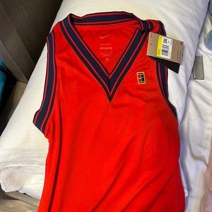 Nike Women's NikeCourt Dri-FIT Slam Tennis Tank Red